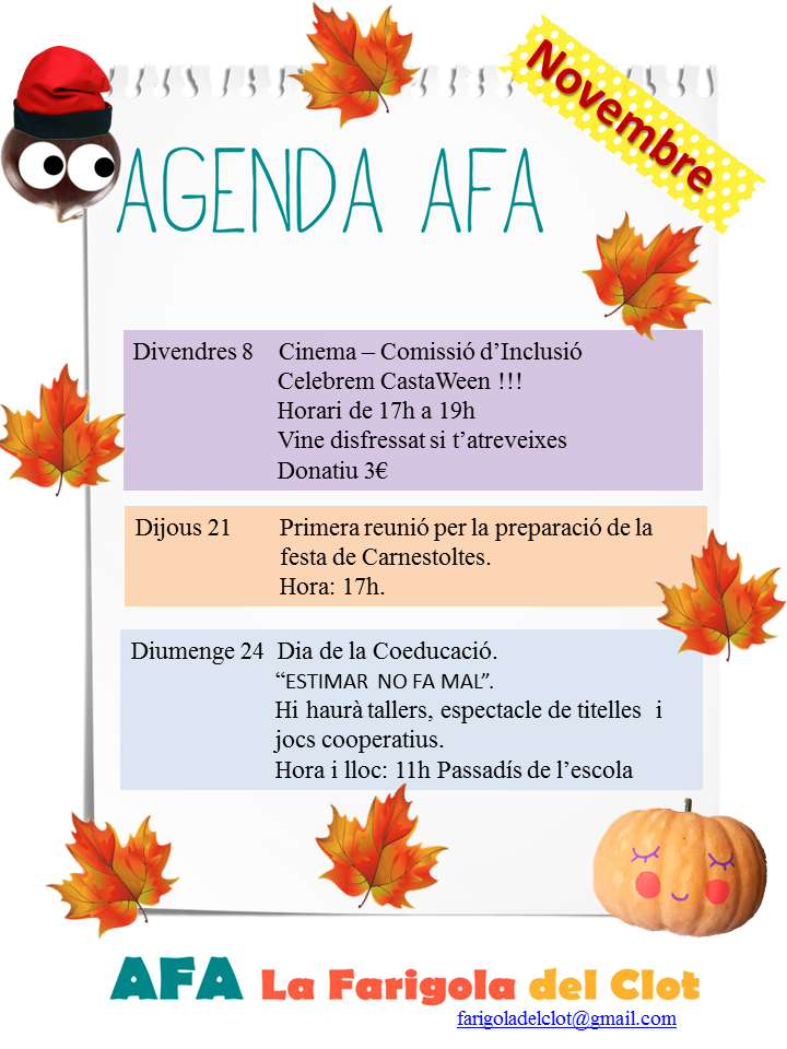 Agenda Novembre 2019-2